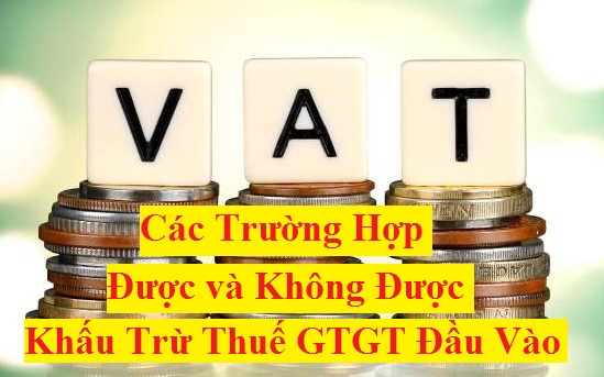 khấu trừ thuế GTGT