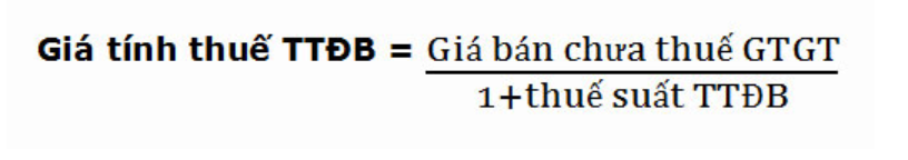 giá tính thuế tiêu thụ đặc biệt