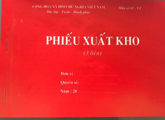 phiếu xuất kho