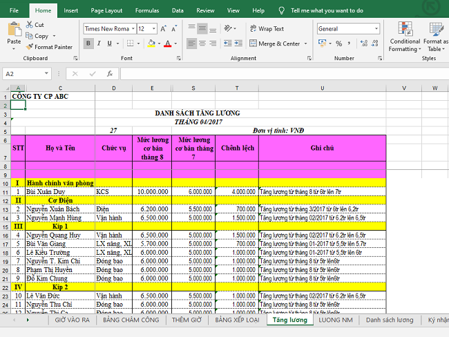 Mời tải về bộ bảng theo dõi chuyên cần (file Excel) đầy đủ nhất