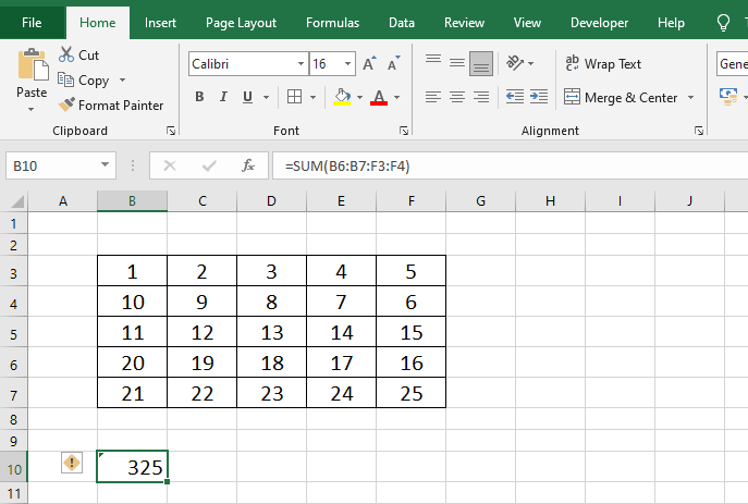 3 Cách tính tổng theo vùng khi dùng hàm SUM trong Excel