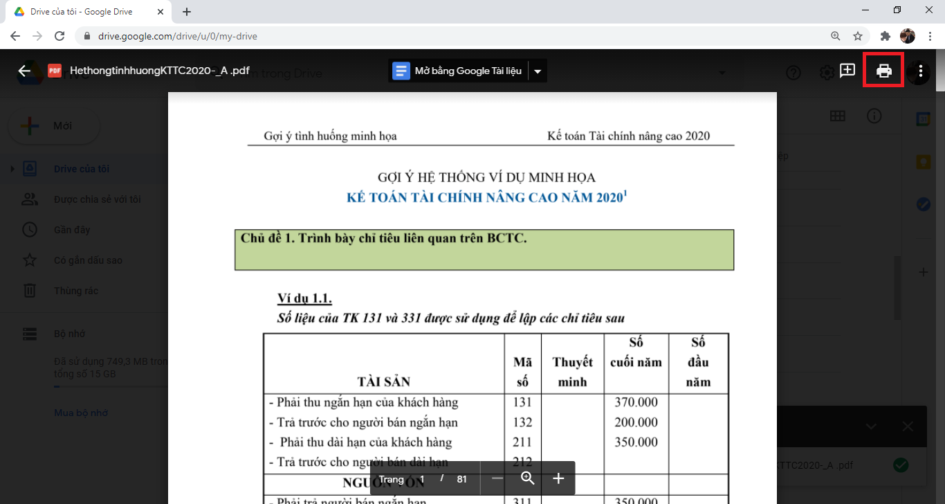 Cách in file PDF trực tiếp trên máy tính, laptop, điện thoại