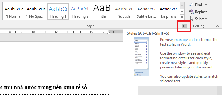 Hướng dẫn thay đổi kiểu Heading trên Microsoft Word