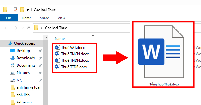 Cách ghép/gộp nhiều file Word thành một file duy nhất