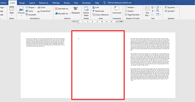 Những cách thêm trang mới trong khi soạn thảo văn bản Word