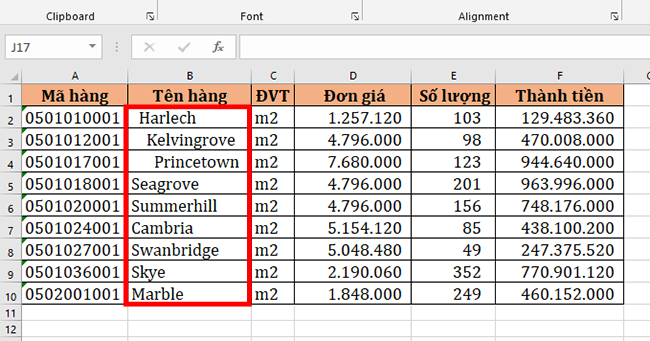 Mách bạn 3 cách thụt lề đầu dòng trong Microsoft Excel