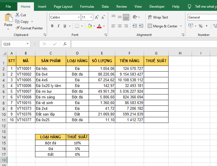 Hàm Excel hữu ích cho việc tính thuế