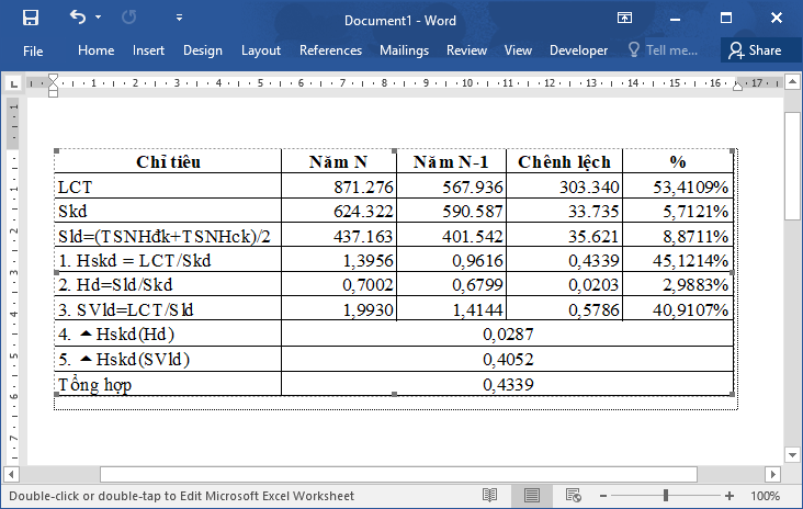 Hướng dẫn 2 cách sao chép dữ liệu từ Excel sang Word