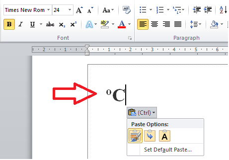 Hướng dẫn cách viết, chèn biểu tượng độ C trong Word 