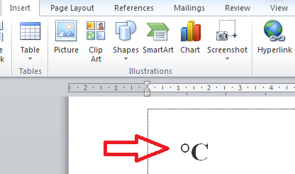 Hướng dẫn cách viết, chèn biểu tượng độ C trong Word 