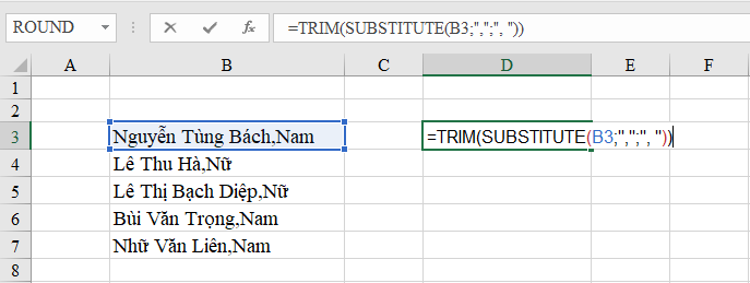 2 cách tạo khoảng cách sau dấu phẩy trong Microsoft Excel