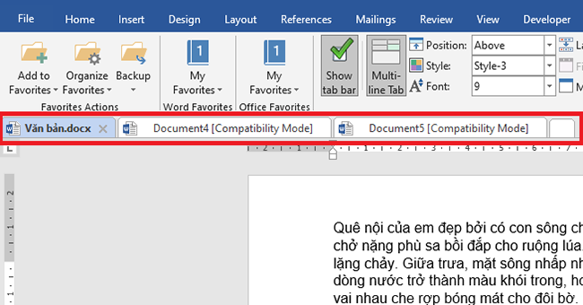 Hướng dẫn cách mở nhiều file Word trên cùng một giao diện