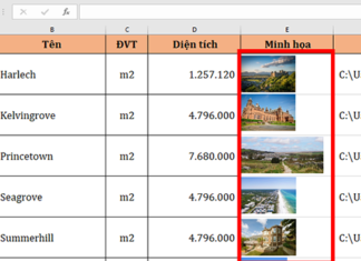 Hướng dẫn cách chèn ảnh hàng loạt vào ô trong Excel