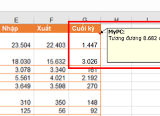 Mách bạn cách sửa và ẩn/hiện chú thích trong bảng tính Excel