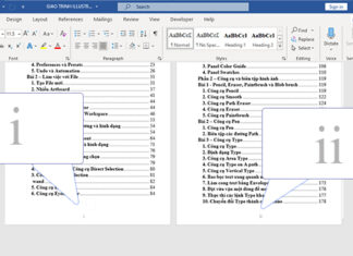 Cách đánh số trang kết hợp i ii iii và 1, 2, 3 trên Word
