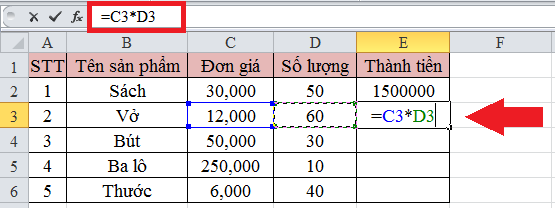 Mách bạn đọc 3 cách để nhập công thức trong Excel