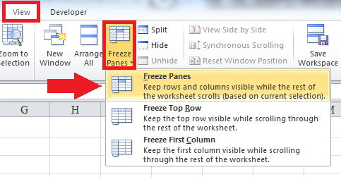 Cách cố định một hay nhiều dòng trong Excel, bạn có biết?