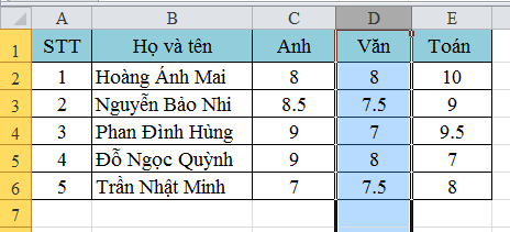 Mách bạn đọc cách di chuyển hàng và cột trong Excel