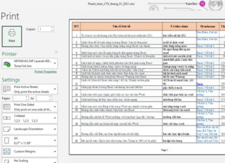 Cách in trang chẵn, trang lẻ đơn giản trong Microsoft Excel