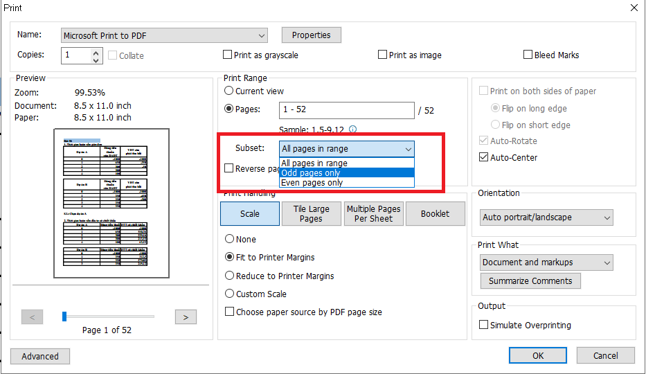 3 bước in trang chẵn lẻ đơn giản trong Microsoft Excel