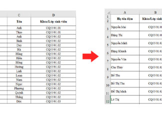 Cách copy bảng dữ liệu trong Excel không chứa cột và dòng ẩn