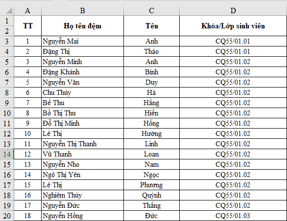 Cách copy bảng dữ liệu trong Excel không chứa cột và dòng ẩn